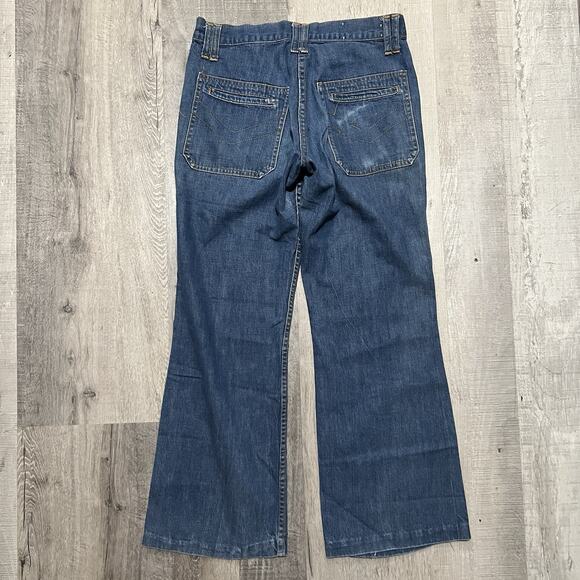 Vtg Big Smith Faded Western Denim Flare Bootcut Scoville Jeans 60s Buckaroo 30" - Picture 2 of 7